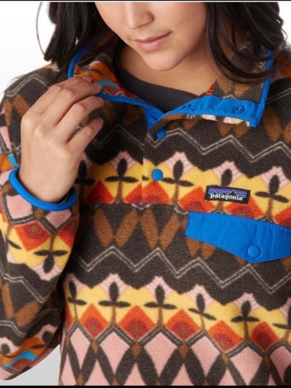 Patagonia synchilla fleece pullover jacket retired pattern